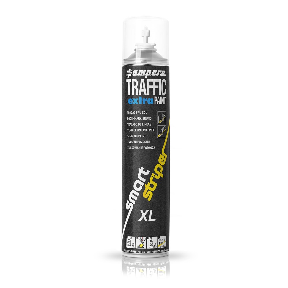 Numéro de l'image du produit 1: A.M.P.E.R.E. Peinture de marquage TRAFFIC extra Paint® XL 0,75 l, blanc