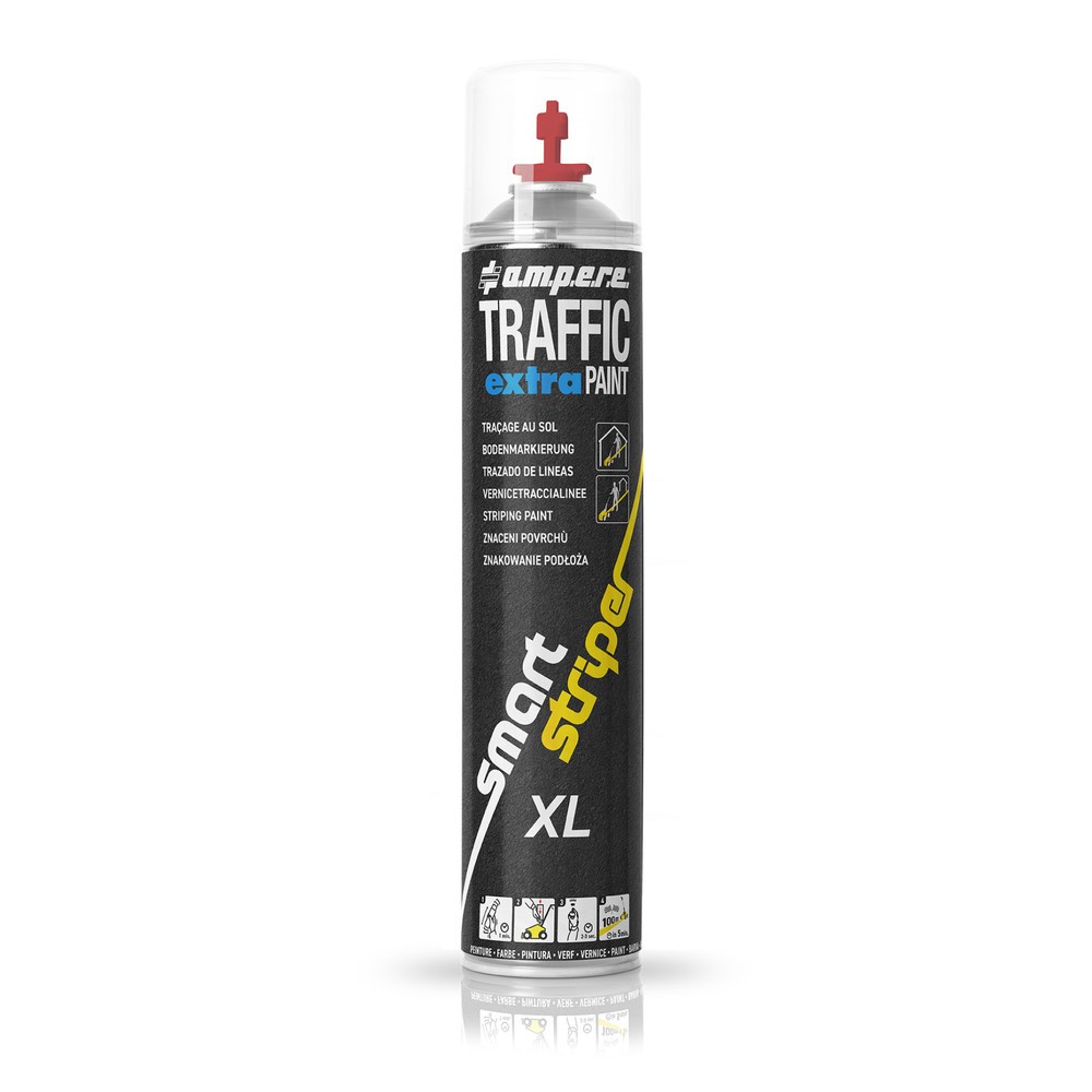 Numéro de l'image du produit 1: A.M.P.E.R.E. Peinture de marquage TRAFFIC extra Paint® XL 0,75 l, rouge