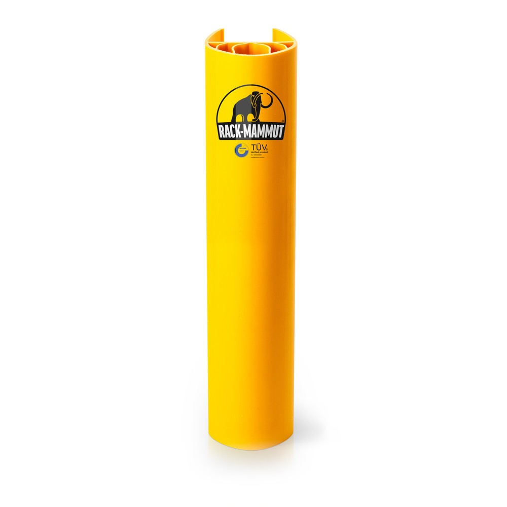 Numéro de l'image du produit 1: A.M.P.E.R.E. Protection contre les chocs pour rayonnages Rack Mammut®, en plastique, jaune signalisation, modèle S, dimensions intérieures Hxl 600 x 70-89 mm