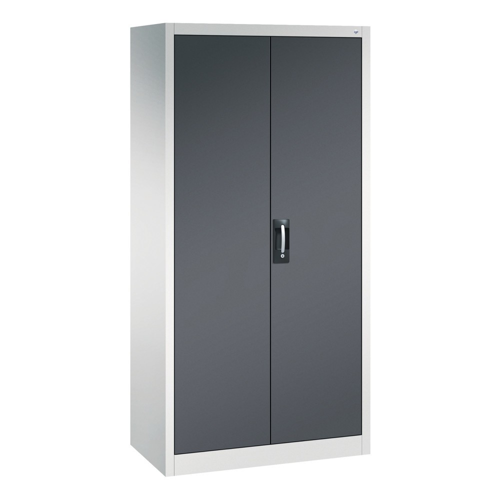 Armoire à outils C+P, tiroirs 4 x 174 mm, 6 tablettes, largeur 930 mm, gris clair, gris noir