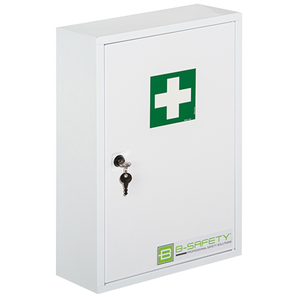 Armoire à pharmacie B-Safety CLASSIC, avec remplissage DIN 13157