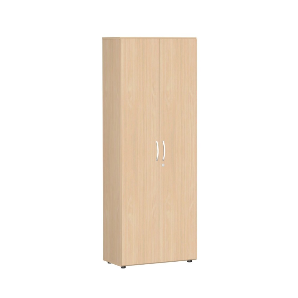 Armoire à portes battantes Lissabon, 6 hauteurs de classeurs, largeur 800 mm, hêtre