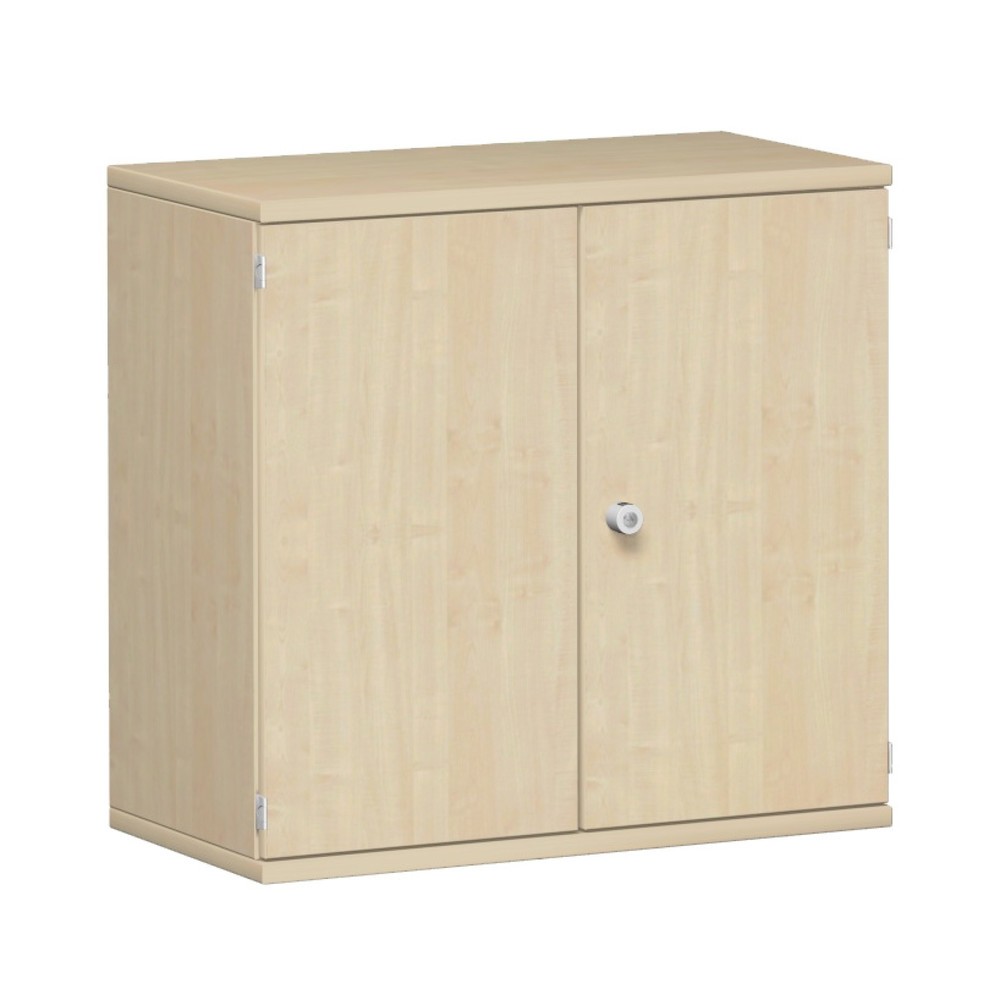 Armoire de bureau Profi, 2 hauteurs de classeurs, largeur 800 mm, porte battante, érable