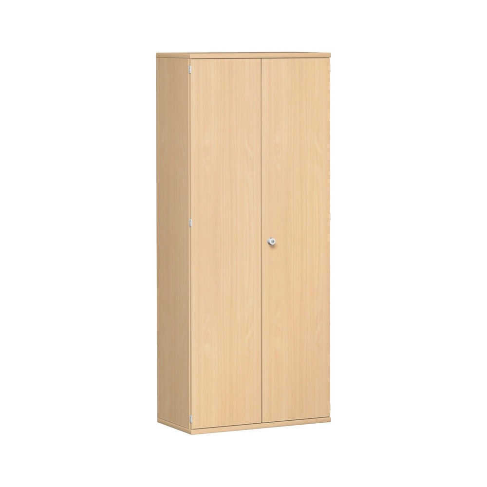 Armoire de bureau Profi, 5 hauteurs de classeurs, largeur 800 mm, porte battante, hêtre