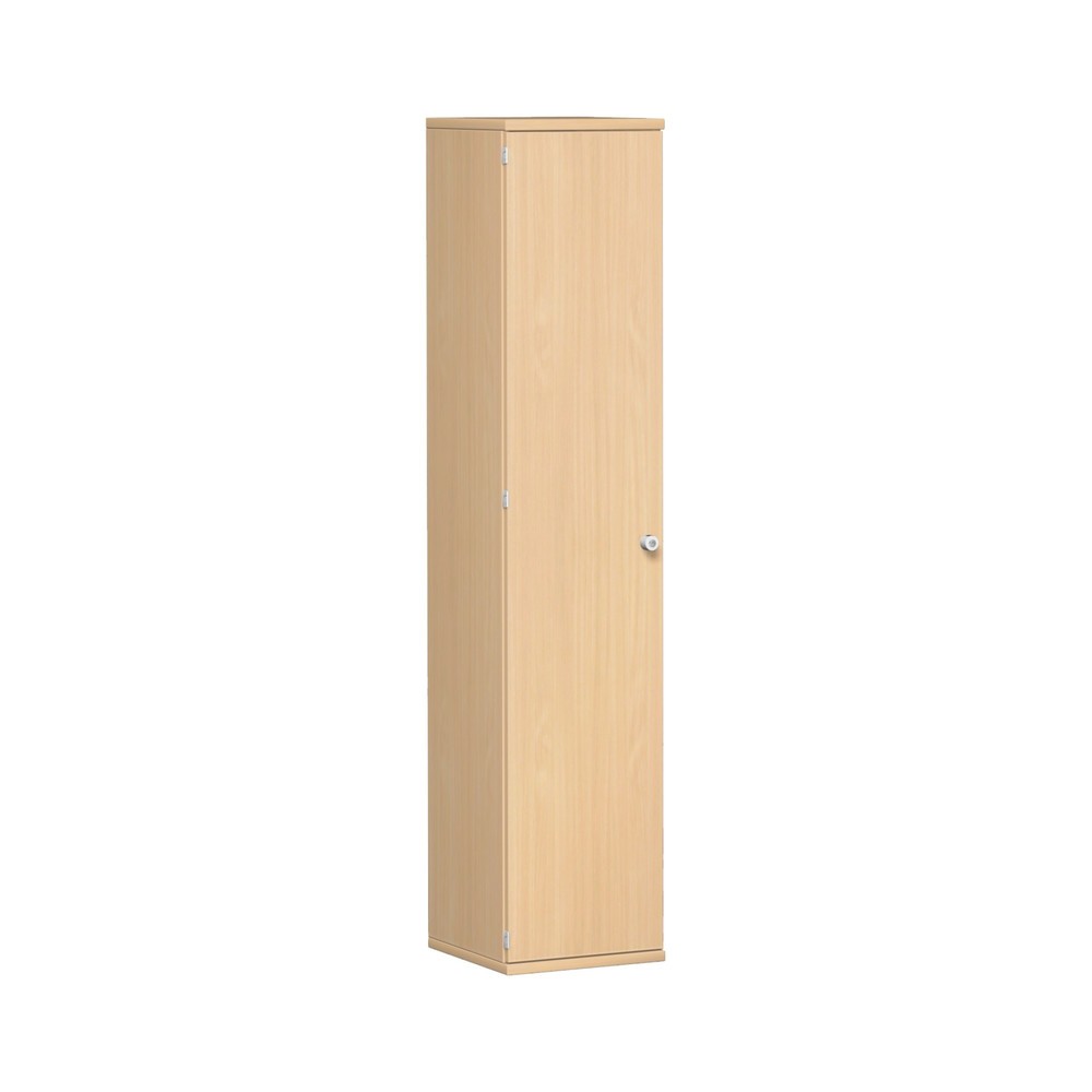 Armoire de bureau Profi, 5 hauteurs de classeurs, largeur 400 mm, porte à gauche, hêtre