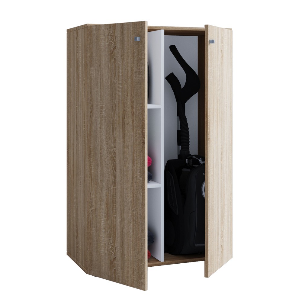 Armoire de ménage Lona Mini avec portes, chêne Sonoma