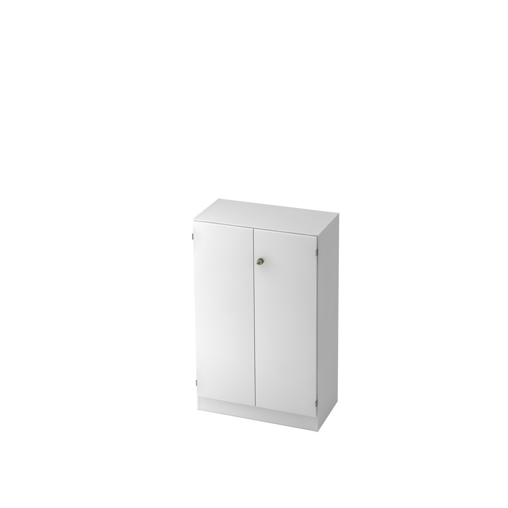 Armoire Hammerbacher 3OH avec socle SG blanc/blanc