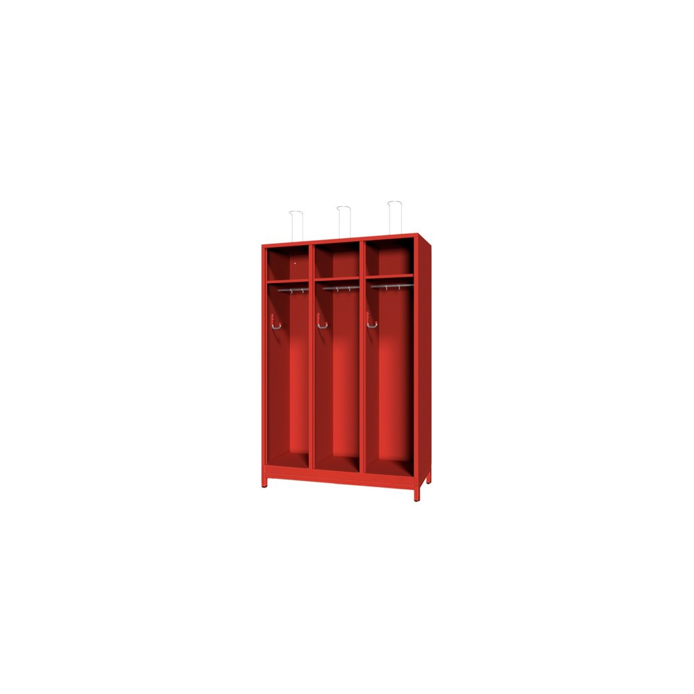 Armoire incendie PAVOY avec pieds, H x l x P 1 850 x 1 230 x 500 mm