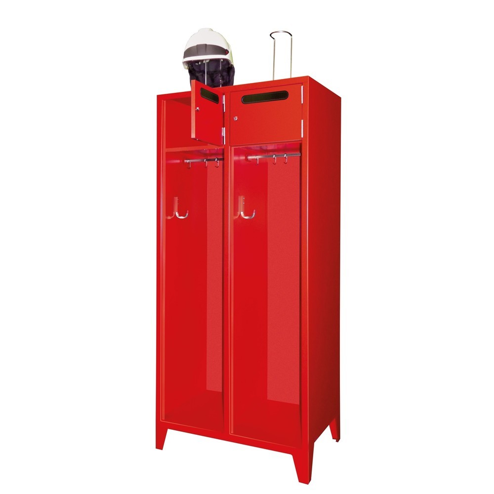 Armoire incendie PAVOY avec pieds et fente, H x l x P 1 850 x 830 x 500 mm