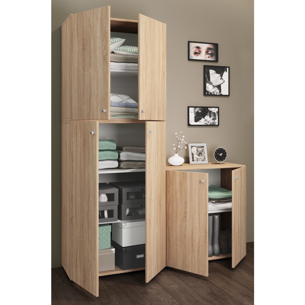 Numéro de l'image du produit 3: Armoire Lona XXL portes battantes, chêne Sonoma