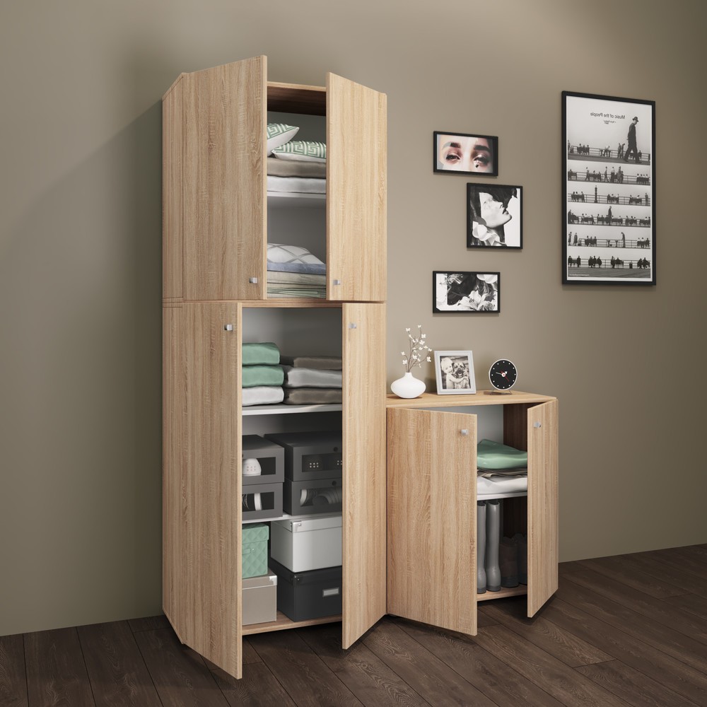 Numéro de l'image du produit 4: Armoire Lona XXL portes battantes, chêne Sonoma