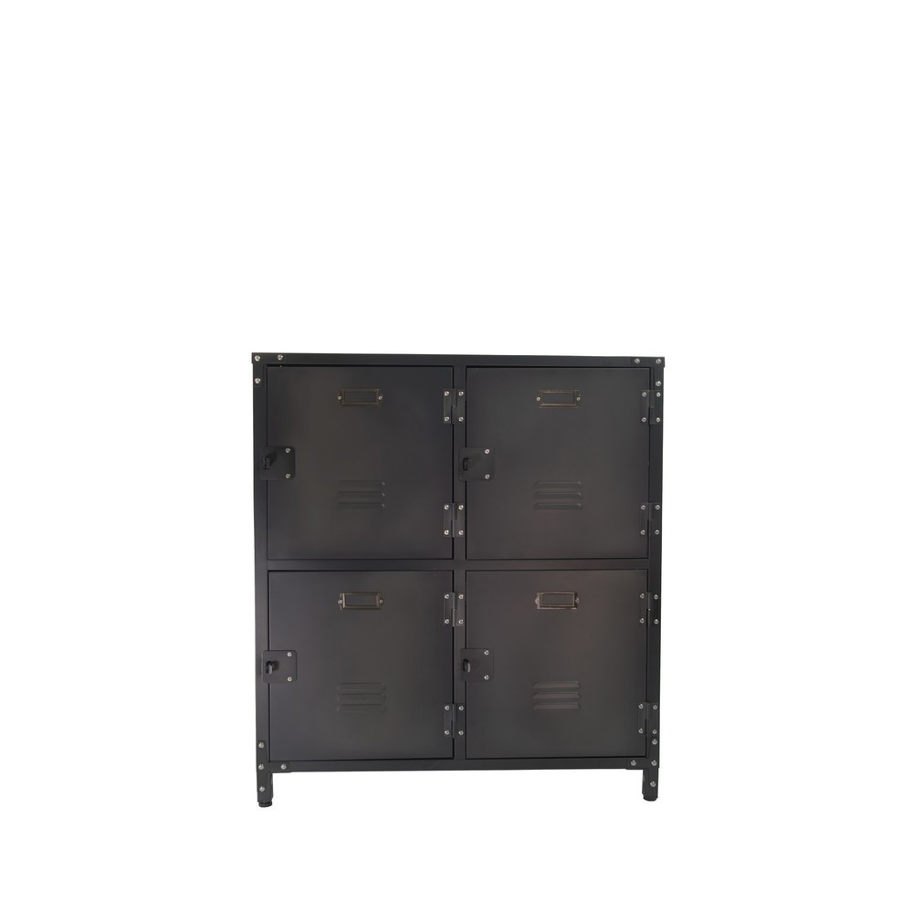 Armoire métallique Vintage, 4 compartiments