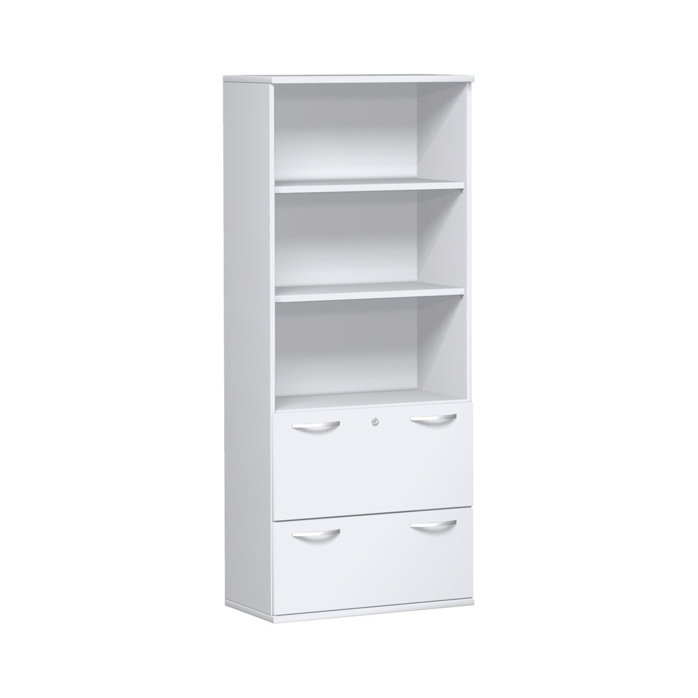 Armoire modulaire Profi avec dossiers suspendus, 5 hauteurs de classeurs, blanc