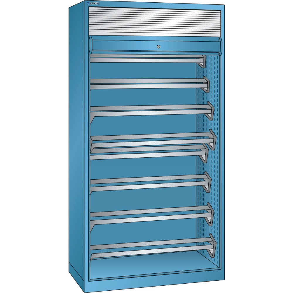 Armoire NC LISTA 54x27E, (lxPxH) 1 038x691x1 950 mm, sans porte-outils, bleu clair