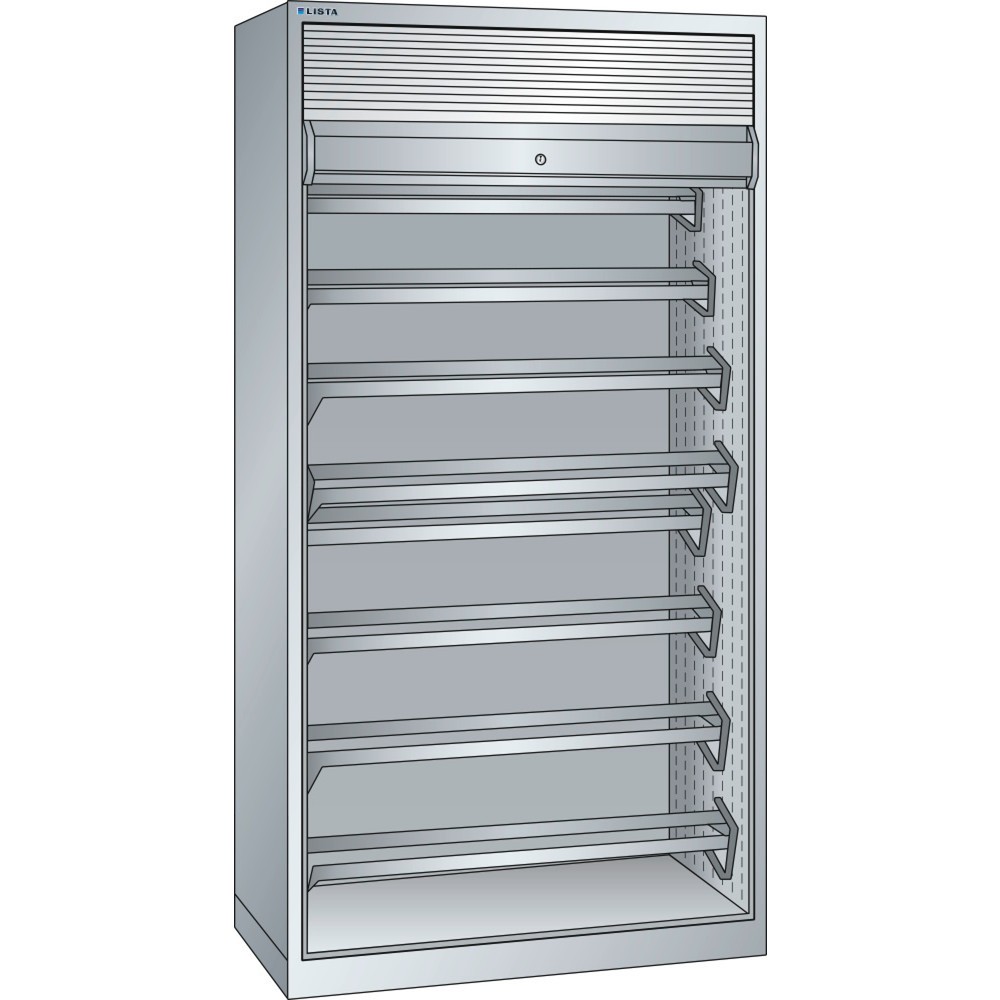 Armoire NC LISTA 54x27E, (lxPxH) 1 038x691x1 950 mm, sans porte-outils, gris clair