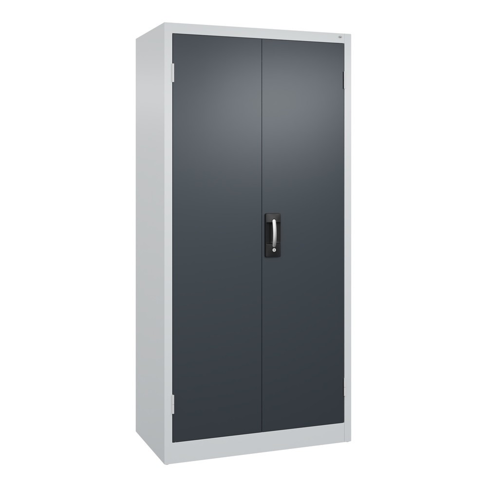 Armoire pour charges lourdes C+P avec 4 tablettes, H x l x P 1 950 x 930 x 500 mm, gris clair, gris anthracite