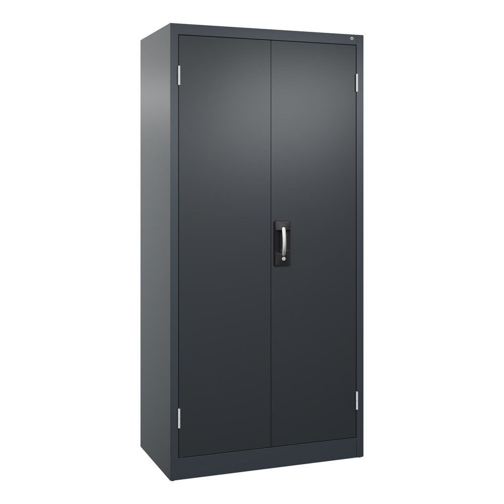 Armoire pour charges lourdes C+P avec 4 tablettes, H x l x P 1 950 x 930 x 500 mm, gris anthracite, gris noir