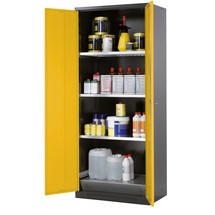 Armoire pour produits chimiques et toxiques asecos® avec tablettes, h x l x p 1.950 x 810 x 520 mm