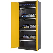 Armoire pour produits chimiques et toxiques asecos® avec tablettes extractibles, HxlxP 1 950 x 810 x 520 mm