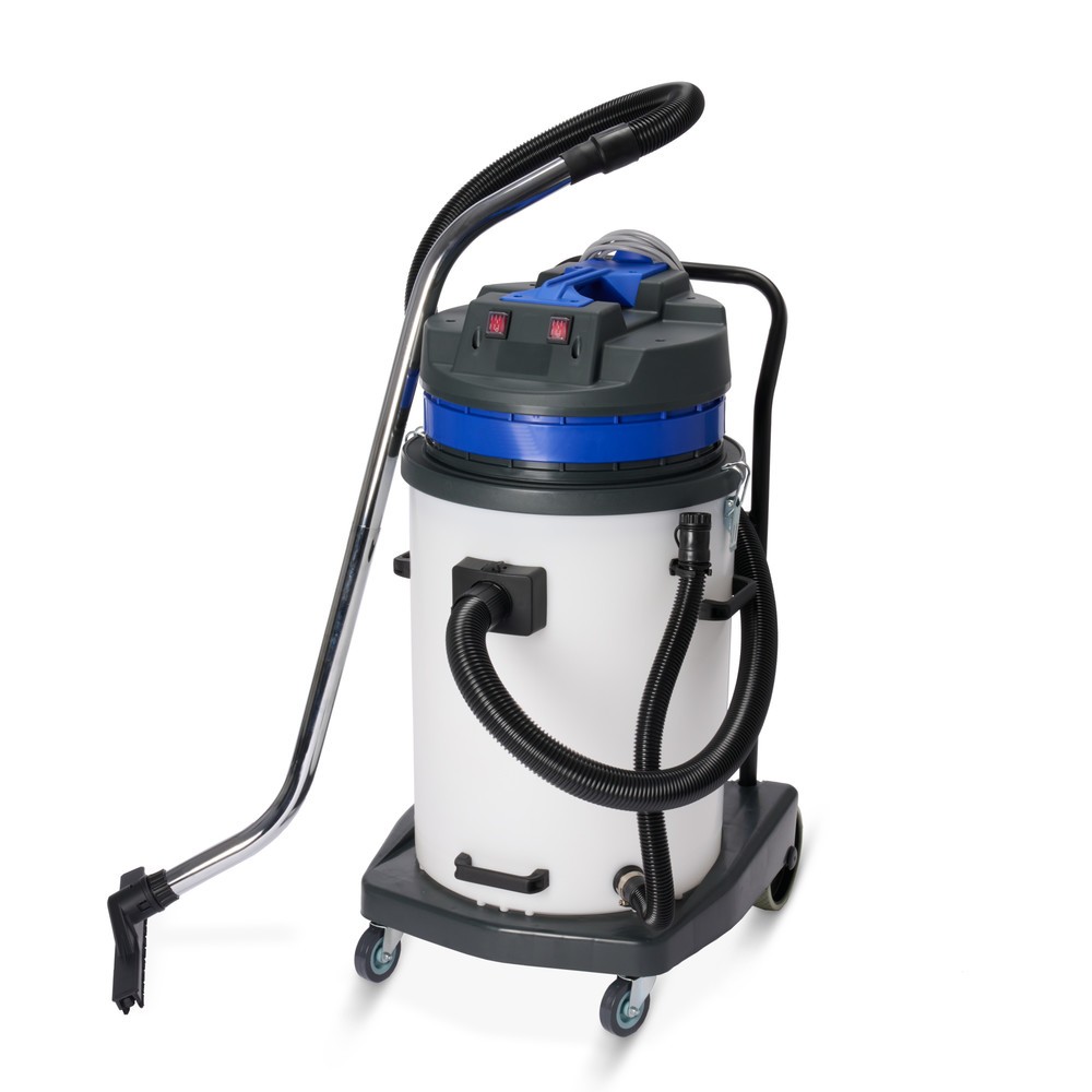 Aspirateur industriel BASIC, châssis mobile basculant, eau et poussières, 2 000 W, 70 l