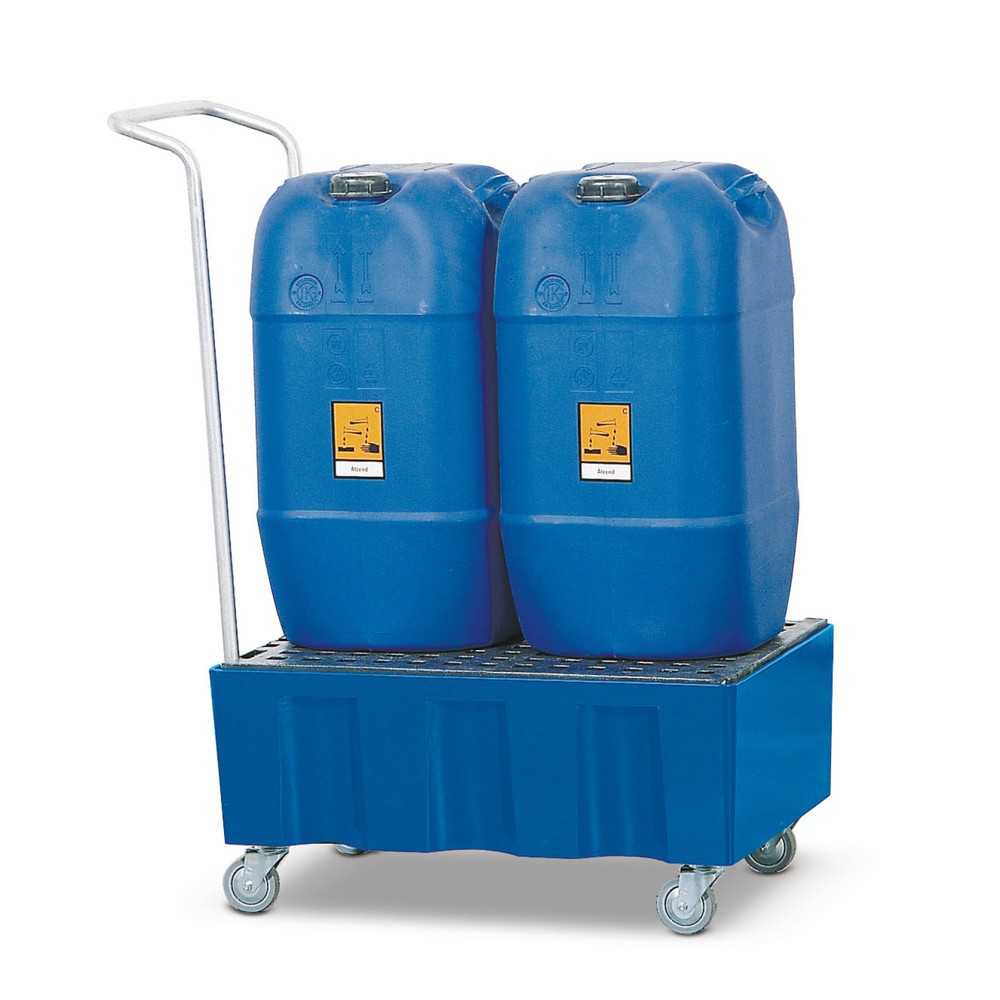 Auffangwanne für 60-Liter-Gebinde, verfahrbar