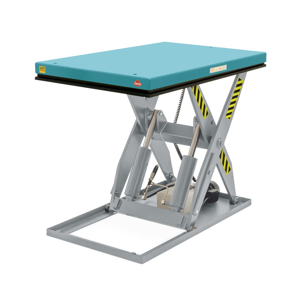 Table élévatrice à ciseaux Ameise®, ciseaux simples, capacité de charge 500 kg, plate-forme de 1 300 x 800 mm