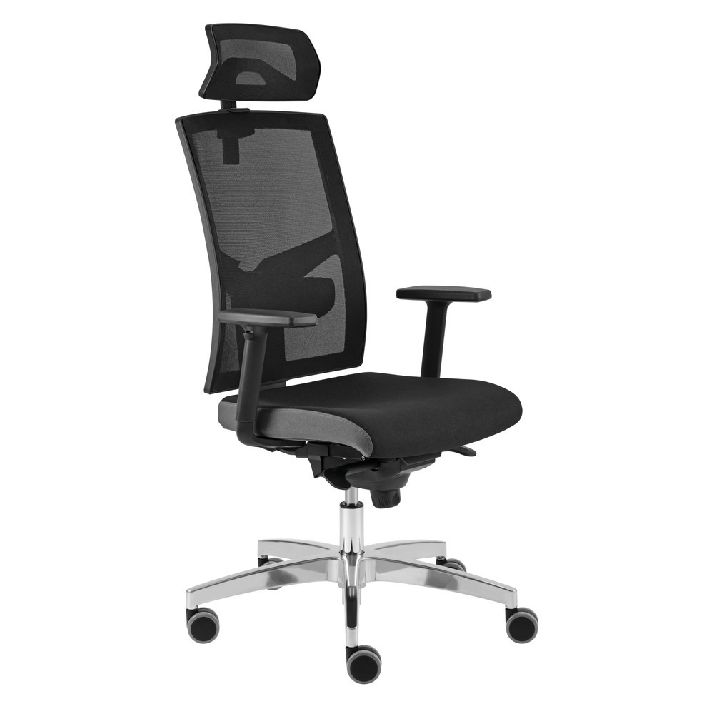 Numéro de l'image du produit 3: Chaise de bureau pivotante Hammerbacher Premium 2, dossier en mesh, avec appui-tête, accoudoirs réglables en hauteur