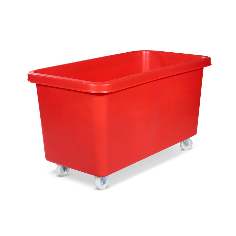 Conteneur à roulettes BASIC, l x P 1308 x 699 mm, rouge