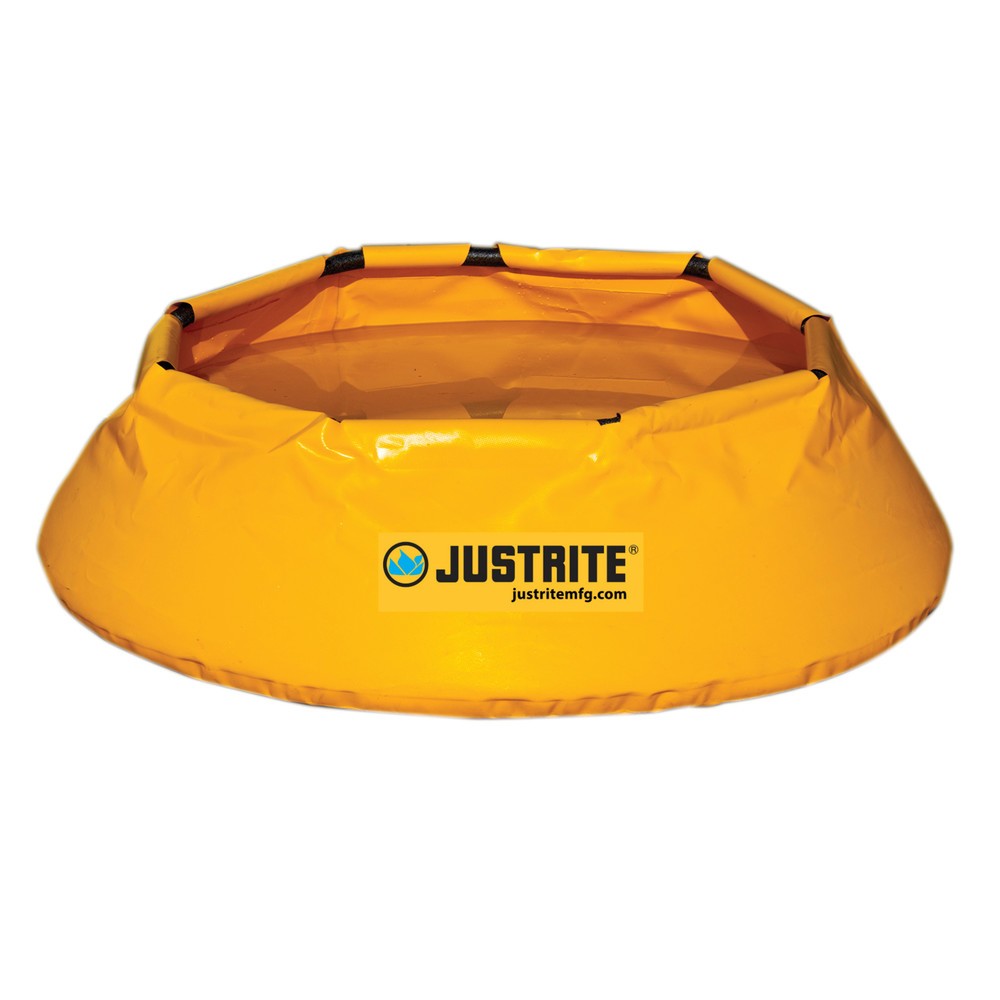 Bac d’urgence Justrite Pop-Up, Ø 1 295 mm, capacité 250 l