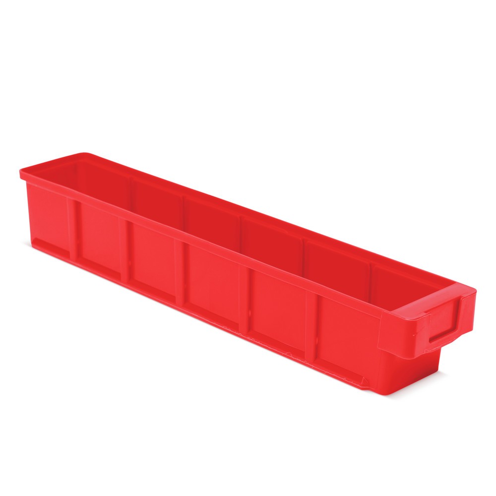 Bacs de rayonnage sans fenêtre de visualisation, lxP 93 x 500 mm, rouge