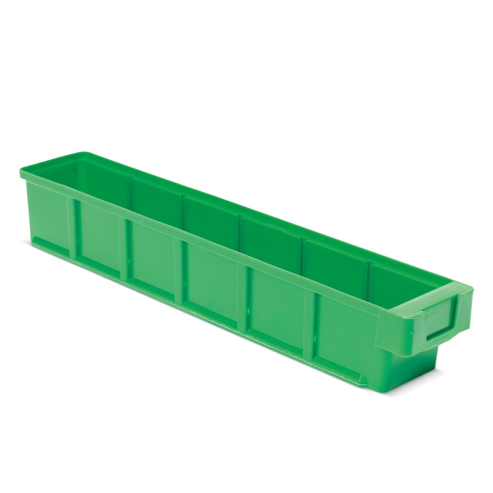 Bacs de rayonnage sans fenêtre de visualisation, lxP 93 x 500 mm, vert