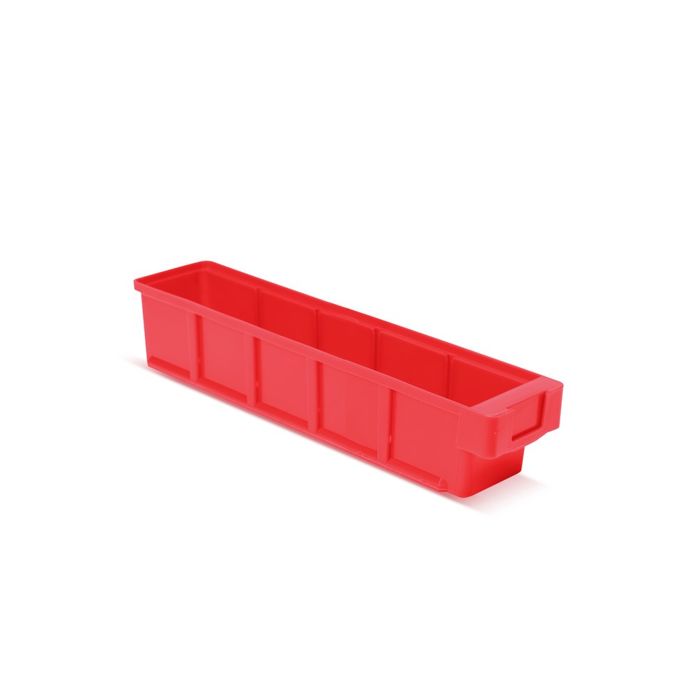 Bacs de rayonnage sans fenêtre de visualisation, lxP 93 x 400 mm, rouge