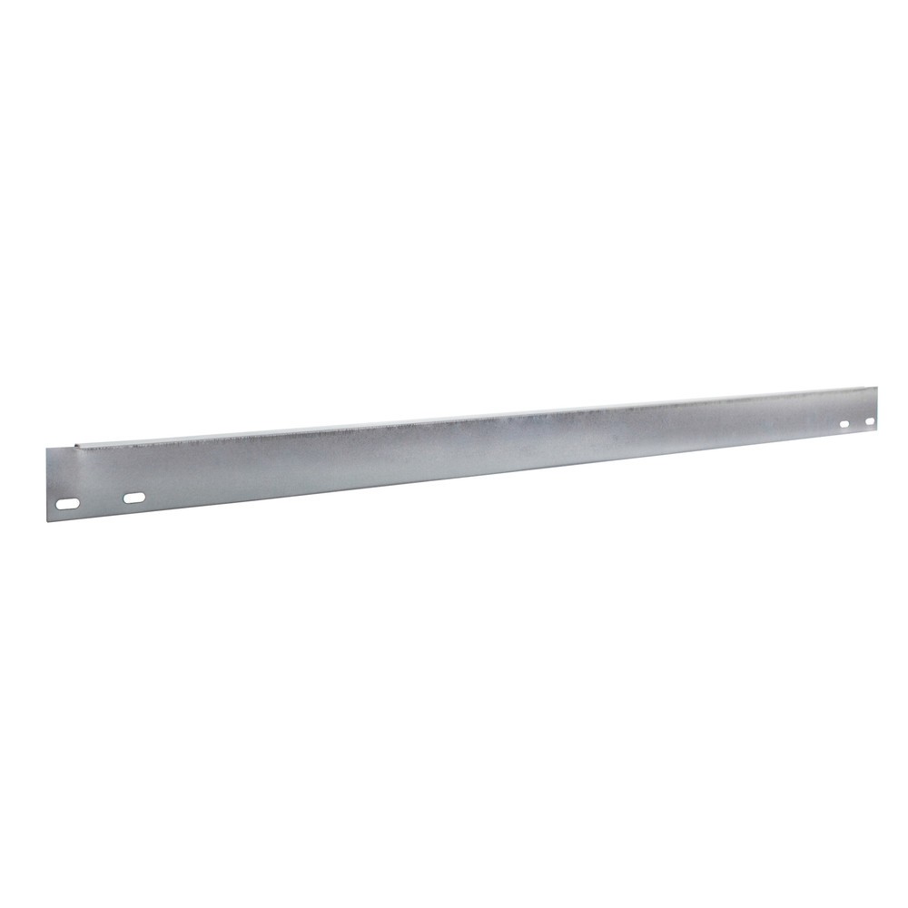 Barre de butée pour rayonnage à tablettes SCHULTE, galvanisée, Hxl 55 x 1 300 mm