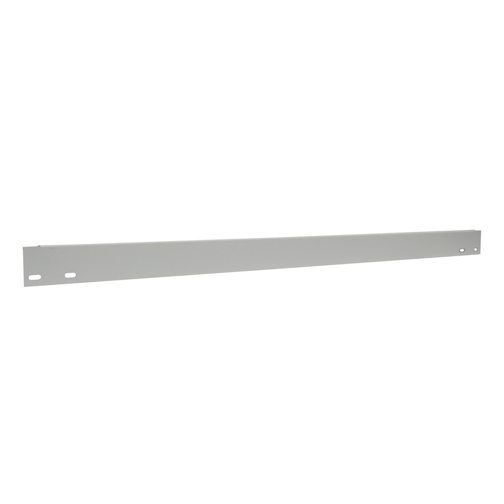 Barre de butée pour rayonnage à tablettes SCHULTE, gris clair, Hxl 55 x 1 000 mm