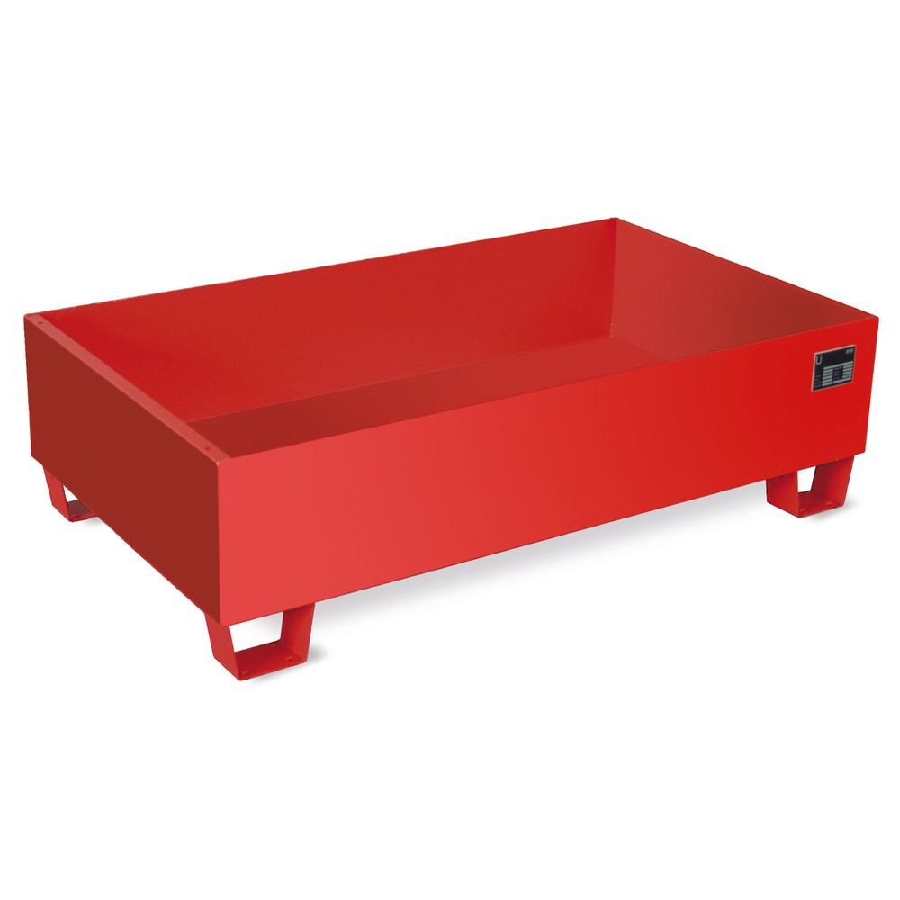 Bauer® Cuve module MAW, tôle d'acier, HxlxP 365 x 735 x 1 290 mm, rouge feu