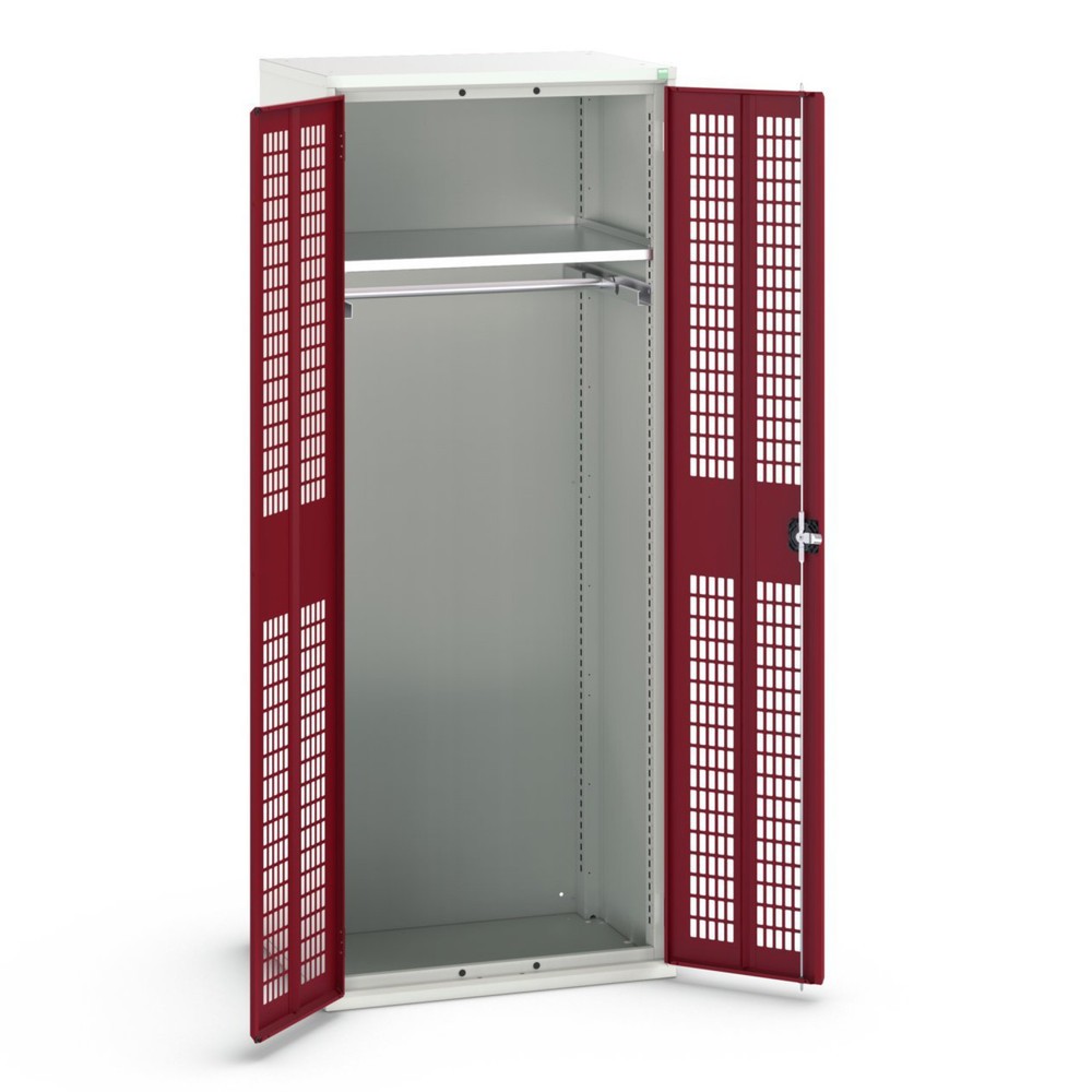 bott verso Armoire-penderie avec ventilation, avec 1 tablette et 1 tringle à vêtements, lxPxH : 800 x 550 x 2 000 mm