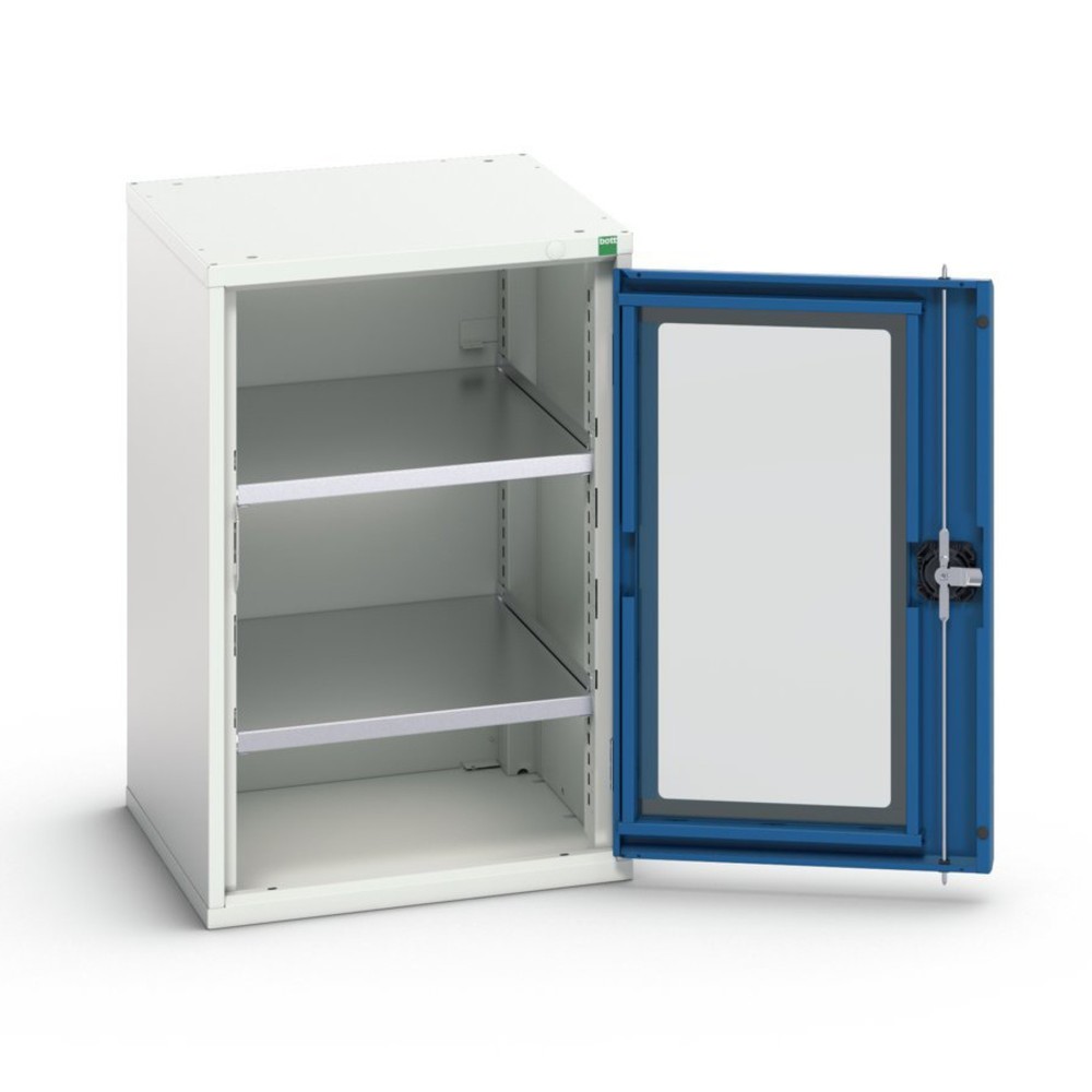 bott Armoire à porte transparente verso, avec 2 étagères, lxPxH : 525 x 550 x 800 mm