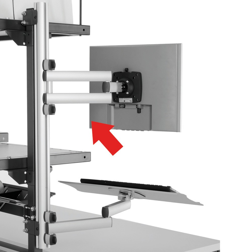 Bras articulé TFT pour système de table d’emballage, HxlxP 115 x 100 x 455 mm