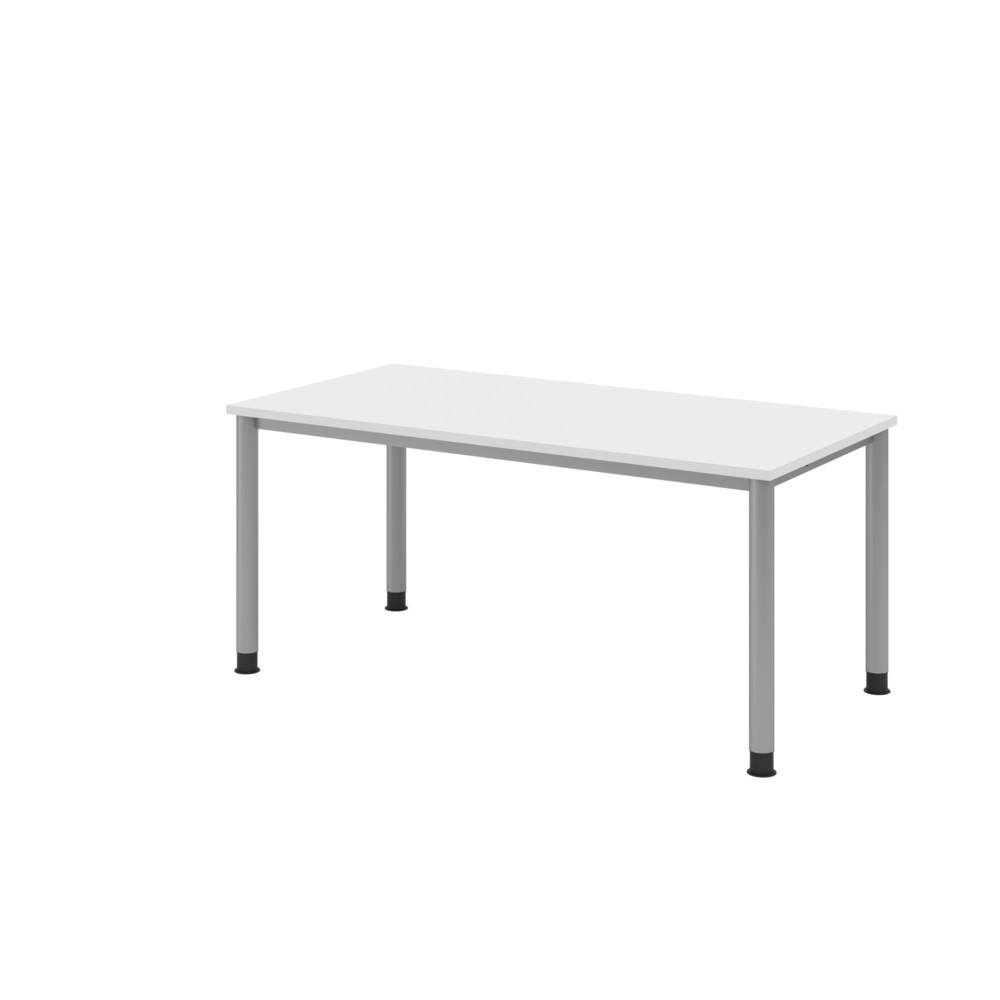 Bureau Akzent, bâti à 4 pieds, lxP 1 600 x 800 mm, blanc