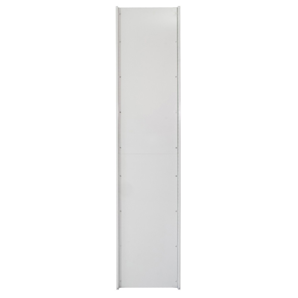 Cadre en tôle pleine profilé en T MULTIplus pour rayonnage à tablettes SCHULTE, gris clair, prémonté, HxP 2 000 x 400 mm