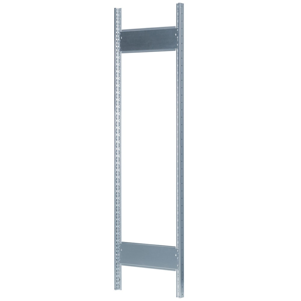 Cadre profilé en T MULTIplus pour rayonnage à tablettes SCHULTE, galvanisé, prémonté, 2 traverses de profondeur, HxP 2 000 x 300 mm