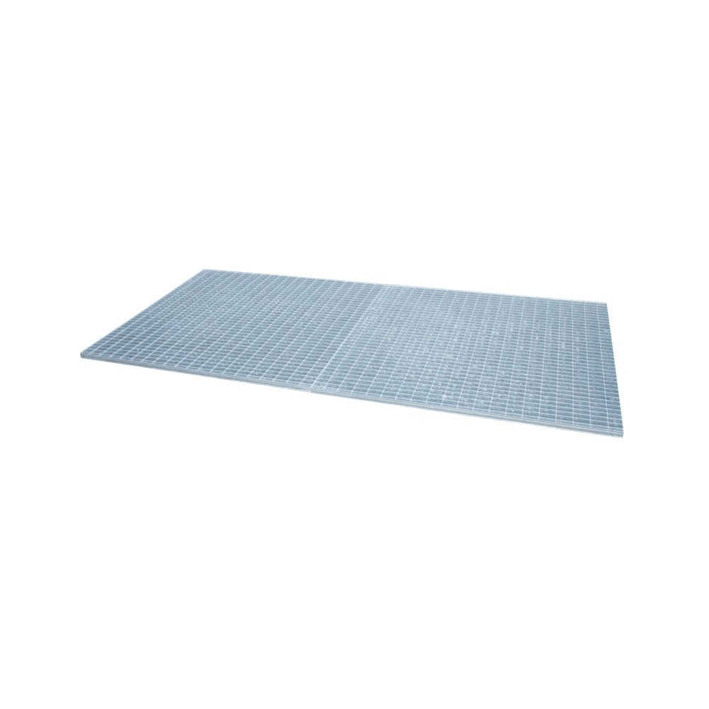 Caillebotis pour bac collecteur en acier, galvanisé, l x P 1 300 x 2 650 mm, 2x IBC