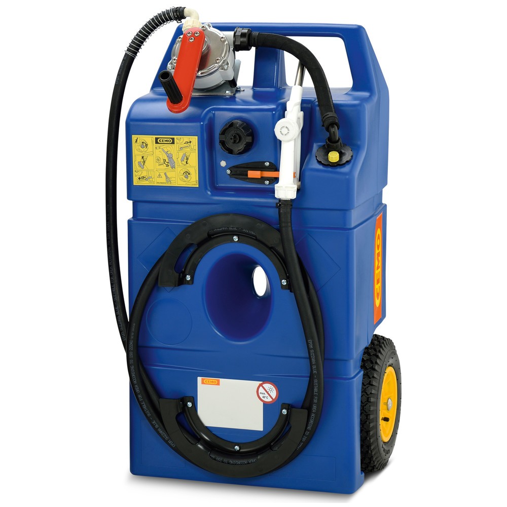 Cart ravitailleur AdBlue® CEMO, 100 l avec pompe manuelle et vanne de ravitaillement