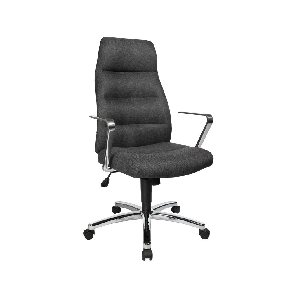 Chaise de bureau pivotante Chefsessel Topstar® Chairman, tissu anthracite