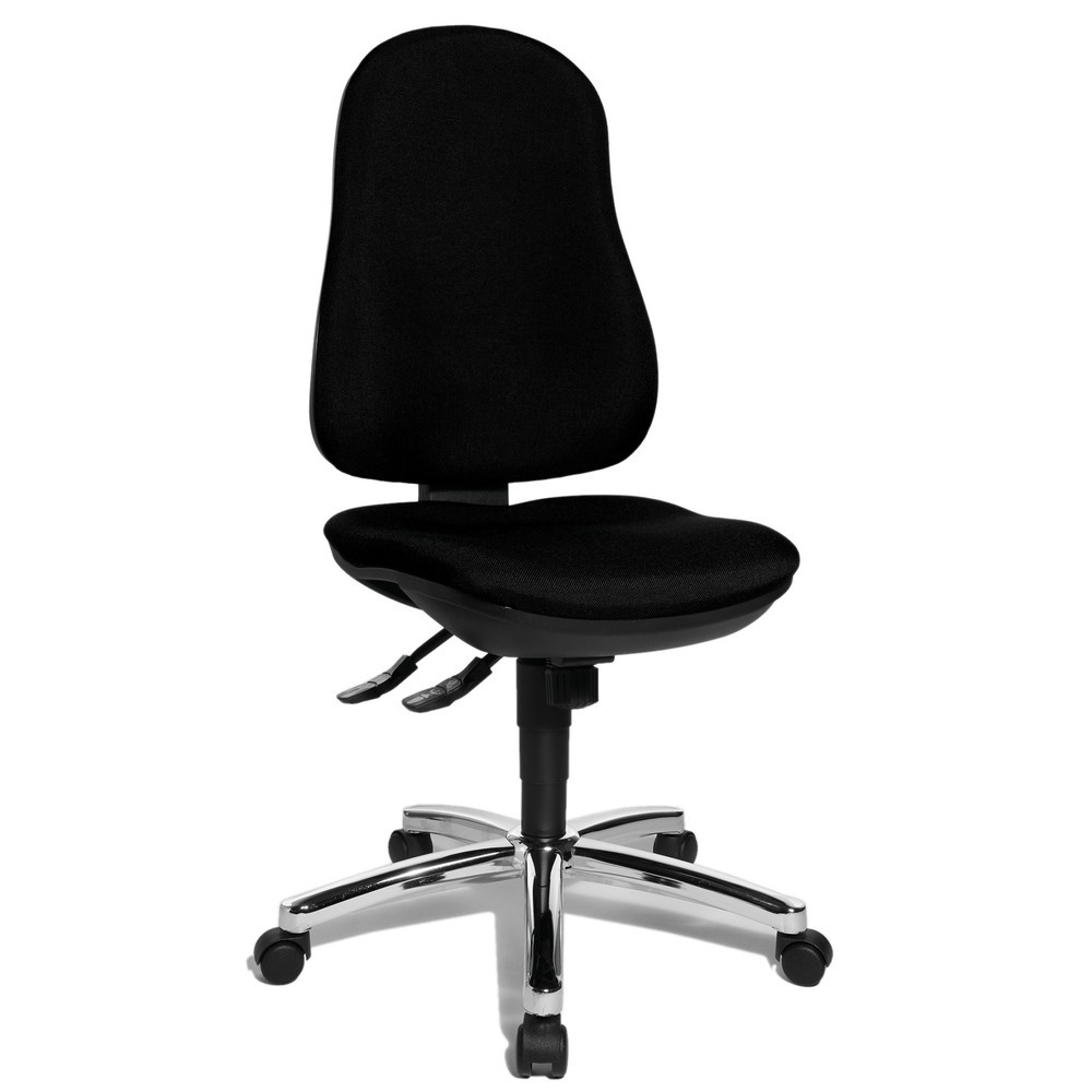 Chaise de bureau pivotante Topstar® Support Syncro, chaise ergonomique, noir