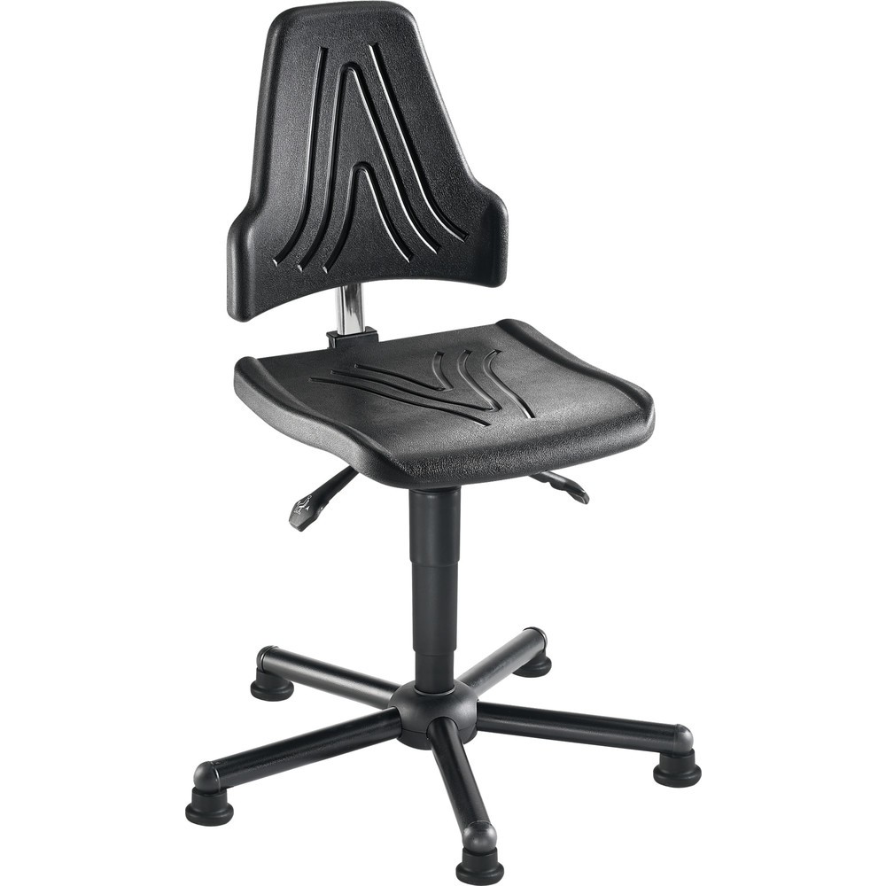 Chaise de travail pivotante meychair Workster Komplex XXL ESD, mousse PU, patins