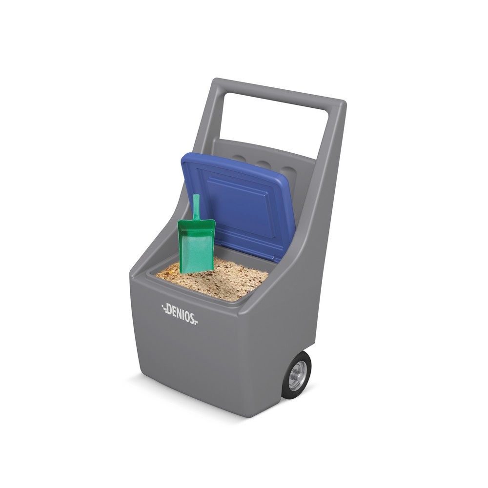 Chariot d'épandage GritCaddy pour granulés liants, volume 60 l