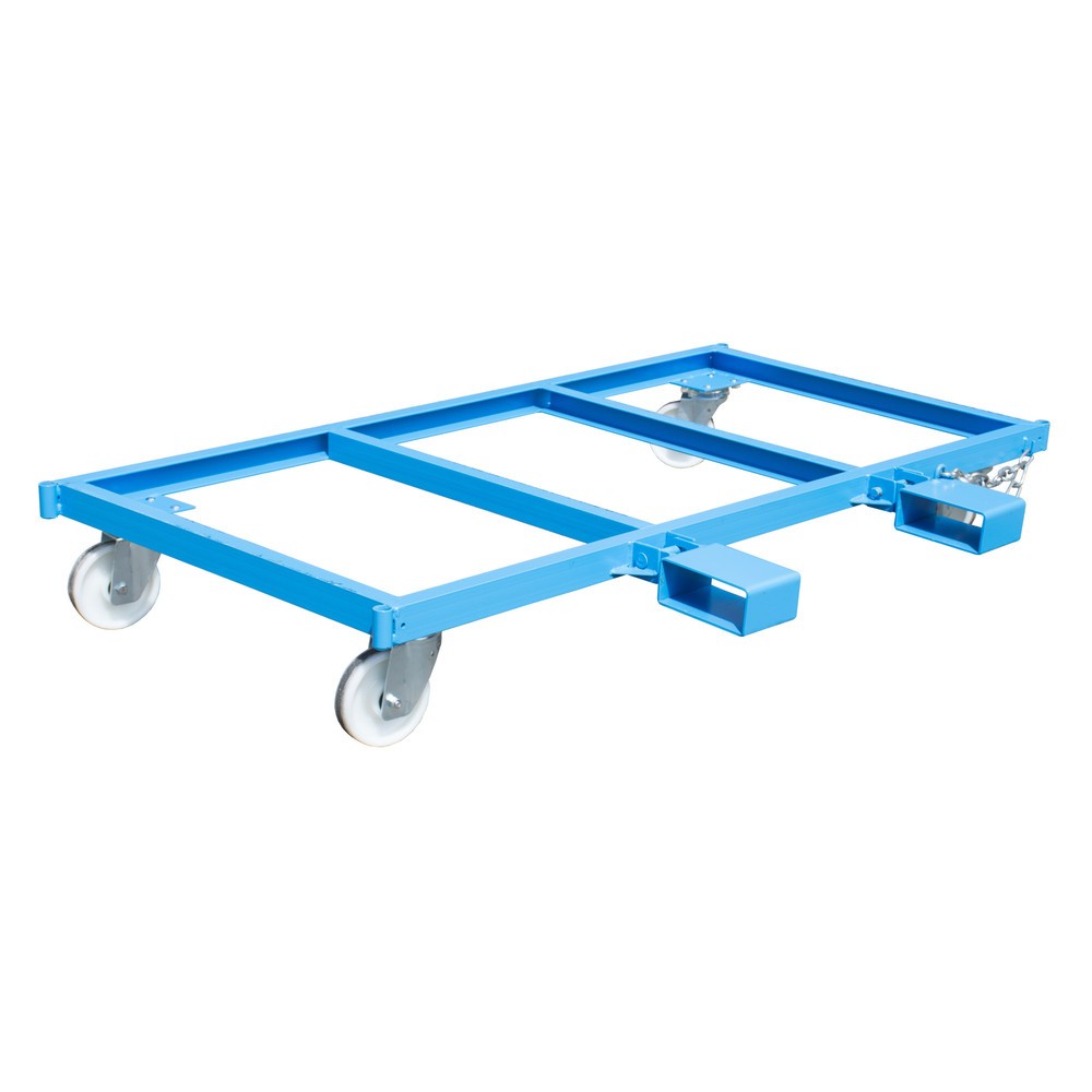 Chariot latéral pour marchandises longues Bauer® LSW 1,3, peint, bleu clair