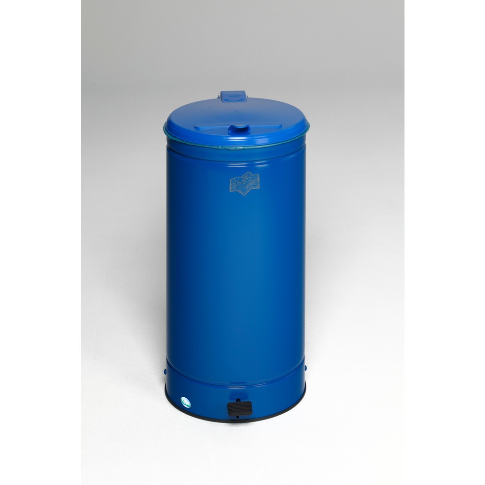 Collecteur de déchets à pédale GVA de VAR® 66 litres, bleu