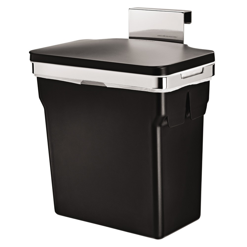 Collecteur de déchets In-Cabinet SIMPLEHUMAN, 10 litres, noir, à suspendre